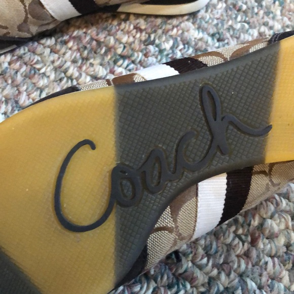 Vintage Coach logo suede sneakers - Picture 4 of 8